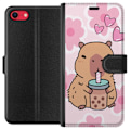 Miniatyrbilde 1 av 3: Apple iPhone 7 Lommeboketui Kawaii Capybara Hjerteanime Stil S
