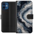 Miniatyrbilde 1 av 3: Kompatibelt Lommeboketui til Apple iPhone 12 mini Nattagat blå