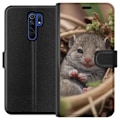 Miniatyrbillede 1 af 3: Xiaomi Redmi 9 Tegnebogsetui Rotte Smilende Dyremotiv By Motiv Urban Grafisk Design Populært Sjovt Motiv Kunstart Stil