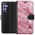 Kompatibelt Lommeboketui til Samsung Galaxy A54 Glitrer Marmor