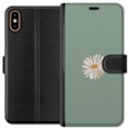 Miniatyrbilde 1 av 3: Apple iPhone X Lommeboketui Grønn Minimalblomst - stilren blo