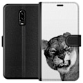 Miniatyrbillede 1 af 3: OnePlus 6T Tegnebogsetui Løve Kunstnerisk Dyremotiv Afrikansk Stil Jungle Følelse Grafisk Design Hjemmedekoration Dyr Tema
