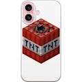 Miniatyrbilde 1 av 3: Apple iPhone 16 Gjennomsiktig deksel Minecraft TNT