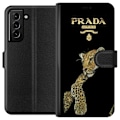Pikkukuva 1 / 3: Samsung Galaxy S21+ 5G Lompakkokotelo Prada Leopard
