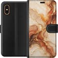 Miniatyrbillede 1 af 3: Kompatibel Tegnebogsetui til Apple iPhone XS Max Høstagat beige