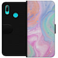 Miniatyrbillede 1 af 3: Huawei P smart 2019 Tegnebogsetui Pastelmarmor