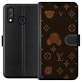 Miniatyrbillede 1 af 3: Samsung Galaxy A40 Tegnebogsetui Plush Luxe