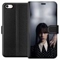 Miniatyrbillede 1 af 3: Apple iPhone SE (2016) Tegnebogsetui Wednesday Addams