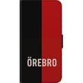 Miniatyrbillede 3 af 3: Kompatibel Tegnebogsetui til Samsung Galaxy Note20 Sort og rød bytekst med minimalistisk og moderne design sort