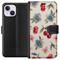 Miniatyrbilde 1 av 3: Apple iPhone 14 Plus Lommeboketui Bær & Blomster - mønster m