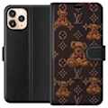 Miniatyrbillede 1 af 3: Apple iPhone 11 Pro Tegnebogsetui Louis Vuitton Teddybjørn Mønster Luksus Mode Design Populært Motiv Mode Trend Luksuriøse Accessories