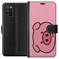 Pikkukuva 1 / 3: Samsung Galaxy A02s Lompakkokotelo Kawaii Piggy