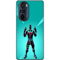 Miniatyrbillede 1 af 3: Motorola Edge 30 Pro Gennemsigtig cover sort ridder fortnite