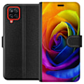 Miniatyrbilde 1 av 3: Samsung Galaxy A12 Lommeboketui Regnbue Rose