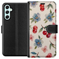 Miniatyrbillede 1 af 3: Samsung Galaxy A34 Tegnebogsetui Bær & Blomster - mønster me