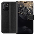 Miniatyrbillede 1 af 3: Samsung Galaxy S10 Lite Tegnebogsetui Sort guld abstrakt