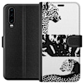 Miniatyrbillede 1 af 3: Huawei P30 Tegnebogsetui Leopard Faces