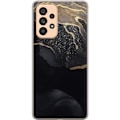 Pikkukuva 1 / 3: Samsung Galaxy A53 5G Läpinäkyvä kuori Musta kulta abstrakti