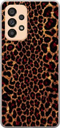 Kompatibelt Mobilskal till Samsung Galaxy A53 5G Guldfärgad glitterleopard guld