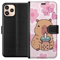 Pikkukuva 1 / 3: Apple iPhone 11 Pro Lompakkokotelo Kawaii Capybara Sydän Anim