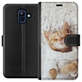 Miniatyrbillede 1 af 3: Samsung Galaxy A6 (2018) Tegnebogsetui Kitty Sweater