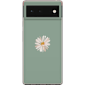Pikkukuva 1 / 3: Google Pixel 6 Läpinäkyvä kuori Vihreä Minimalikukka - tyy