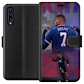 Miniatyrbillede 1 af 3: Samsung Galaxy A50 Tegnebogsetui MAP Fodbold Design Grafisk Mønster Moderne Sportsmotiv Trend Fodbold Populær Grafisk Stil Motiv