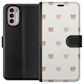 Miniatyrbillede 1 af 3: Motorola Moto G31 Tegnebogsetui Teddybaggrund - søde teddybj