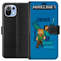 Miniatyrbillede 1 af 3: Xiaomi Mi 11 Lite Tegnebogsetui Minecraft Huler