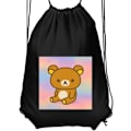 Pikkukuva 1 / 4: Jumppakassi | Kevyt Treenikassi Aikuisille Kawaii Sanrio Rilak musta Aikuinen