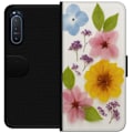 Miniatyrbillede 1 af 3: Sony Xperia 5 II Tegnebogsetui Pressede blomster