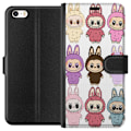 Miniatyrbillede 1 af 3: Apple iPhone 5 Tegnebogsetui Labubu Pink Monster - Popkunst med Kawaii-touch