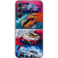 Pikkukuva 1 / 3: Samsung Galaxy A05s Läpinäkyvä kuori Nopeat Autot - Piirret