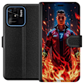 Miniatyrbillede 1 af 3: Xiaomi Redmi 10C Tegnebogsetui Ronaldo Inferno - fodboldhelt i