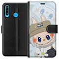 Pikkukuva 1 / 3: Huawei P30 lite Lompakkokotelo Labubu hattuineen - Pop Mart -hahmo Mr. Butcher retrotyylillä ja luonteella