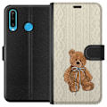 Miniatyrbillede 1 af 3: Huawei P30 lite Tegnebogsetui Lille Teddy – klassisk teddy i enkel design