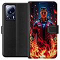 Miniatyrbillede 1 af 3: Xiaomi 13 Lite Tegnebogsetui Ronaldo Inferno - fodboldhelt i flammer