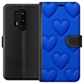 Miniatyrbillede 1 af 3: OnePlus 8 Pro Tegnebogsetui Blå Hjerter