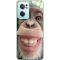 Pikkukuva 1 / 3: OnePlus Nord CE 2 5G Läpinäkyvä kuori Simpanssi Selfie Rauhallinen Graafinen Suunnittelu Apinan Aihe Suosittu Urban Art Tyyli