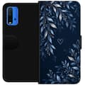 Kompatibel Tegnebogsetui til Xiaomi Redmi Note 9 4G Natløv blå