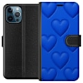 Pikkukuva 1 / 3: Apple iPhone 12 Pro Lompakkokotelo Siniset Sydämet