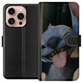 Miniatyrbillede 1 af 3: Apple iPhone 16 Pro Tegnebogsetui Stitch Sød Alien - Blå Favorit fra Ydre Rummet