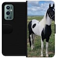 Miniatyrbillede 1 af 3: OnePlus 9 Pro Tegnebogsetui Hestemagi - stiliseret hest i en rolig farveskala