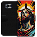 Pikkukuva 1 / 3: Samsung Galaxy Alpha Lompakkokotelo Jeesus ja Kortti - uskonnollinen motiivi syvällä symboliikalla