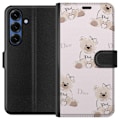 Miniatyrbillede 1 af 3: Samsung Galaxy S25+ Tegnebogsetui Teddy Dior Vibes - luksuriøs bamse i modetil