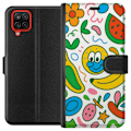 Miniatyrbillede 1 af 3: Samsung Galaxy A12 Tegnebogsetui Sommerfugle Slør