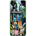 Pikkukuva 1 / 3: Xiaomi Redmi 12C Läpinäkyvä kuori Minecraft-matkapuhelinkotelo metsällä ja pikselityylisillä hahmoilla