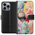 Miniatyrbild 1 av 3: Apple iPhone 16 Pro Max Plånboksfodral Labubu Sketch Style – Handritat monster i tusch
