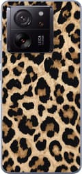 Kompatibelt Mobildeksel til Xiaomi 13T Pro Brune leopardflekker brun