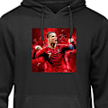 Miniatyrbillede 1 af 8: Børne-Hoodie | Blød Hættetrøje til Børn Ronaldo sort 12-13 År